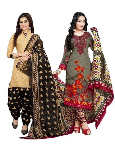 Rajnandini Women And Unstitched Salwar Suit Material (Combo Of 2) (Free Size)