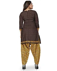 Rajnandini Yellow And Brown Cotton Printed Unstitched Salwar Suit Material (Combo Of 2)(Joplvsm4002J-Vsm4156)-thumb4