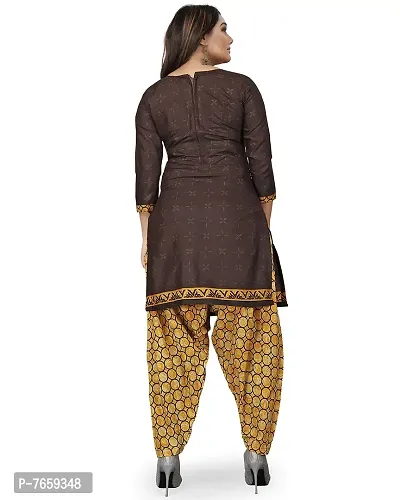 Rajnandini Yellow And Brown Cotton Printed Unstitched Salwar Suit Material (Combo Of 2)(Joplvsm4002J-Vsm4156)-thumb5