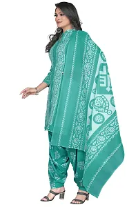 Rajnandini Green Cotton Printed Dress Material with Dupatta-thumb3