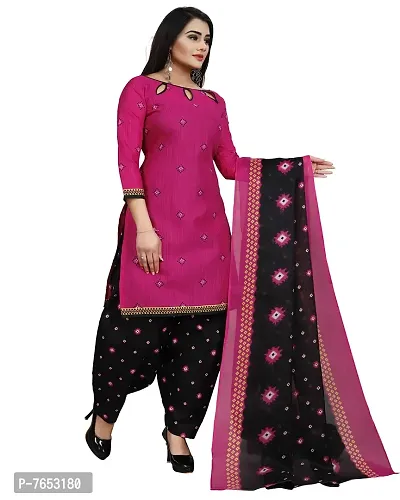 Pink Cotton Dress Material Unstitched Dress Material For Women-thumb4