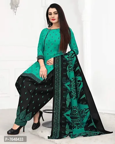 Green Cotton Dress Material Unstitched Dress Material For Women-thumb4