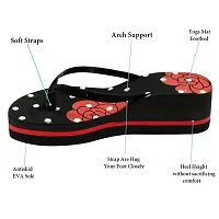 Bhains Ki Ankh Heel Ortho Designer Slipper for Women (BKA-DITTI-HEEL-RED-6)-thumb2