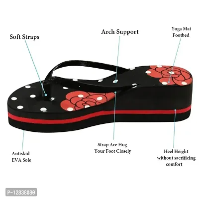 Bhains Ki Ankh Heel Ortho Designer Slipper for Women (BKA-DITTI-HEEL-RED-6)-thumb3