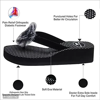 HD Women Trendy Soft Heel Flip Flop Slipper (HD-BAL-PHOL-BLACK-40)-thumb5