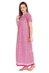 Pink Cotton Nighty-thumb1