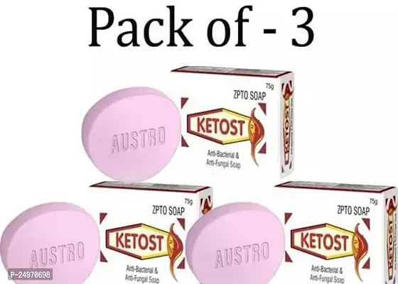 Ketost Anti Bacterial Anti Fungal Soap Pack Of 3