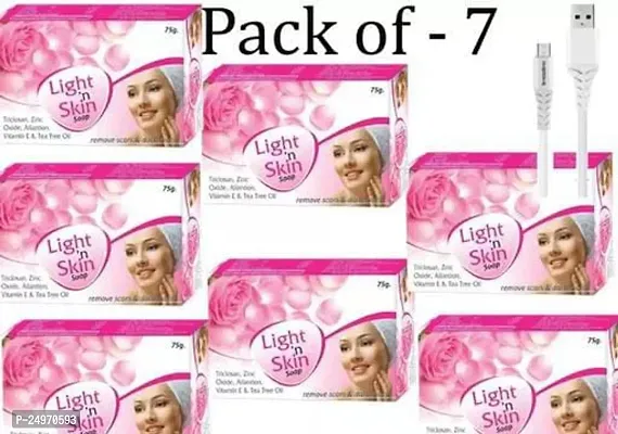 Light Skin Whitining Soap For Remove Scar Dark Spot Usb Cable Free 7