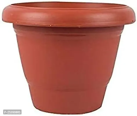 Stylish Plastic Planter Brown Standard