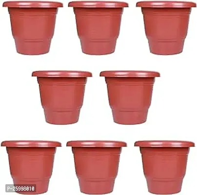 Stylish 8 Inch Brick Gamla Planter Modern Pound Decorative Gardening Pot Plants For Garden Balcony Flowering Pot Pack Of 8