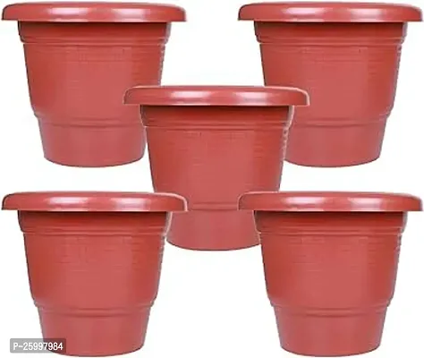 Stylish 8 Inch Brick Gamla Planter Modern Pound Decorative Gardening Pot Plants For Garden Balcony Flowering Pot Pack Of 5