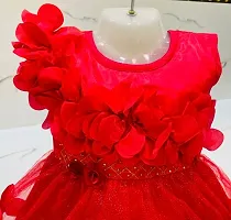 LASKAR GARMENT Produce Girls Unique Design Sleeveless  Knee Length Frock For Festive  Party Wear.-thumb2