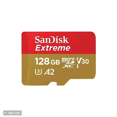 SanDisk Extreme microSDXC UHS I Card 128GB for 4K Video on Smartphones,Action Cams 160MB/s Read,90MB/s Write-thumb0