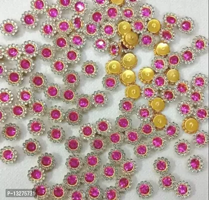 10Mm Round Shape Rani/Mazanta Colour Diamond