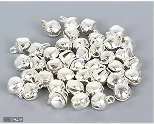 Silver Ghungroo Jingle Bell Beads