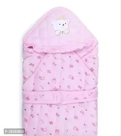 Comfortable Pink Cotton Printed Blanket For Babies-thumb0