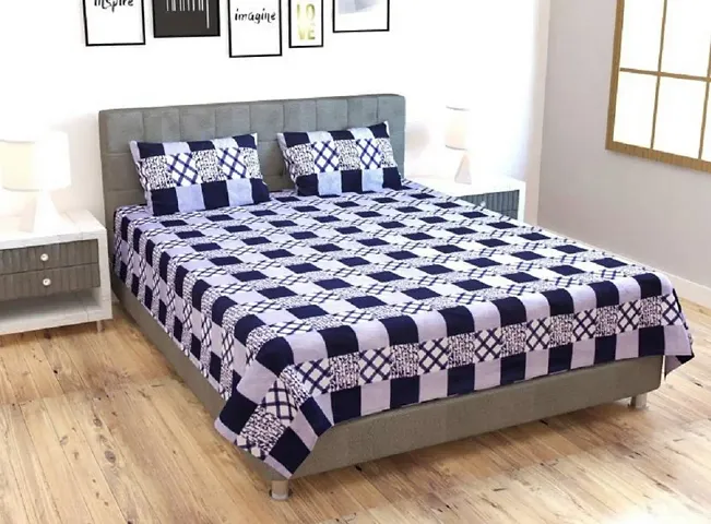 Polycotton Printed Double Bedsheets