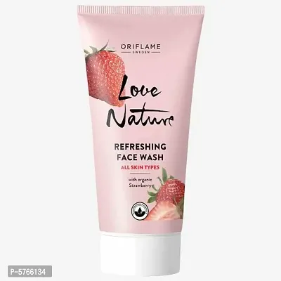 Love Nature Refreshing Face Wash with Organic Strawberry