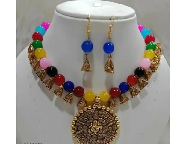 Glass Beads Necklace Set