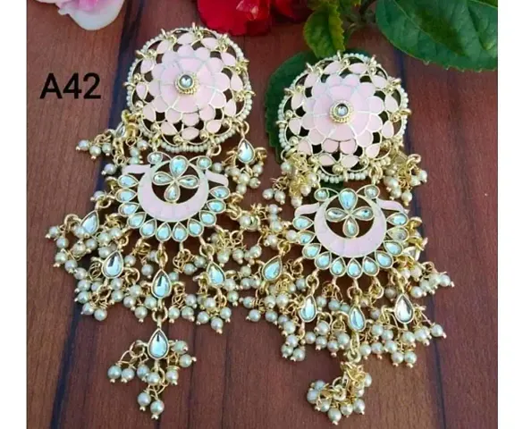 Stylish Alloy Chandbalis Earrings For Women