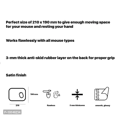 fcbysree Naruto Naruto and Sasuke Anime Gaming Mouse pad: Rubber Base, Anti-Slip, Thick ( 210 x 190 mm x 3 mm ) Mouse Mat-thumb5