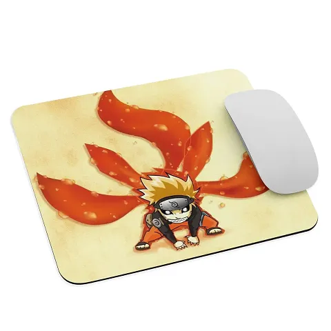 fcbysree Naruto Chibi Mousepad Anime Gaming Mouse pad: Rubber Base, Anti-Slip, Thick ( 210 x 190 mm x 3 mm ) Mouse Mat