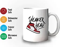SKY DOT Sneaker Lover Coffee Mug - Sneaker d - Collector Shoes Footwear Sport Casual Skate Pop Culture Teenager (325 ml, White)-thumb1