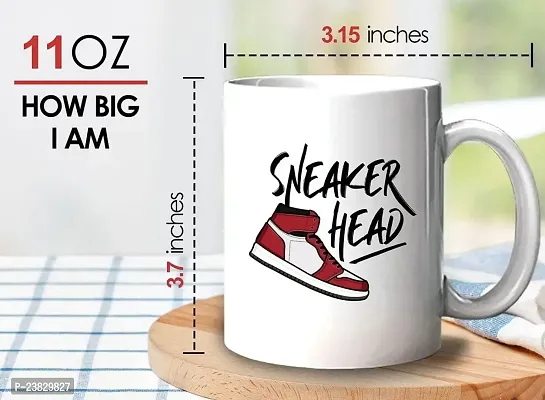SKY DOT Sneaker Lover Coffee Mug - Sneaker d - Collector Shoes Footwear Sport Casual Skate Pop Culture Teenager (325 ml, White)-thumb4