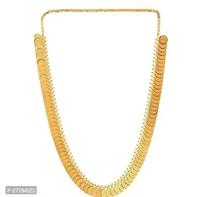 Temple Jewellery Laxmi MATA Ginni Coin Chain Long Size Brass Gold Plated And Bentex Work Traditional Necklace for Women And GirlsNecklaces  Chain-thumb0