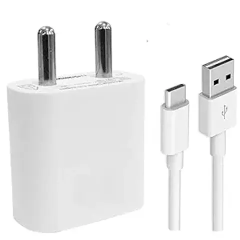 Fast Type C Charger for LG Q Stylus Plus Charger Adapter Wall Charger | Mobile Charger | Fast Charger | Android Charger with 1 Meter USB Type-C Charging Data Cable (2 Amp, White)