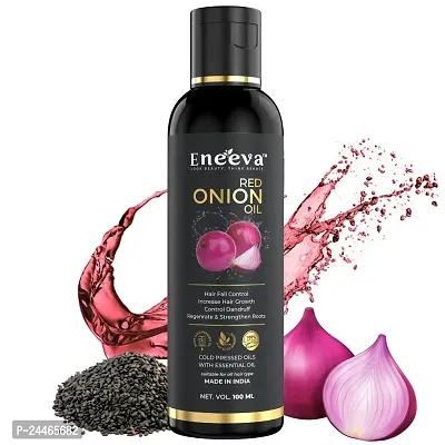 Eneeva Red Onion Hair Oil Herbal Pure Adivasi Hair Growth And Hair Fall Control Oil -100 Milliliter- Pack Of 1