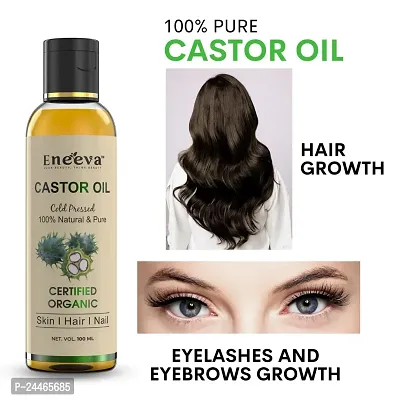 Eneeva Castor Oil Herbal Pure Adivasi Hair Growth And Hair Fall Control Oil -100 Milliliter- Pack Of 1