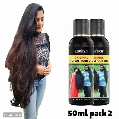 Eneeva Best Adivasi Hair Oil Herbal Pure Adivasi Hair Growth And Hair Fall Control Oil - Hair Fall - Adivasi Oil -50 Milliliter- Pack Of 2-thumb0