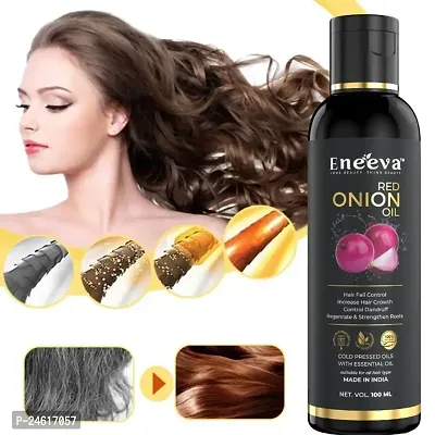 Eneeva Onion Hair Oil for Men  Women with Onion  Redensyl for Hair Fall Control, Hair Growth Oil for Hair Fall - 100ml