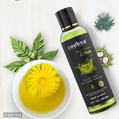 ENEEVA Olive Hair Oil, Hair Growth, Skin, Face Massage, Nourishment  Moisturization, Fine Lines  Wrinkles, Strengthen Hair Roots, 100% Pure, Natural  Cold-Pressed, Olive Fruit, Vitamin E, 100ml