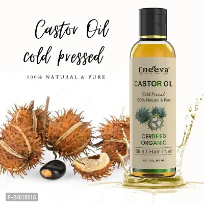 Eneeva CASTOR Naturals Cold-Pressed oil, 100% Pure Oil  Coc