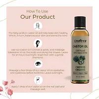 Eneeva CASTOR Naturals Cold-Pressed oil, 100% Pure Oil  Coconut Oil - Moisturizing  Healing, For Skin, Hair Care, Eyelashes (100ml)-thumb3