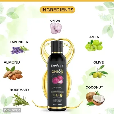 Eneeva Onion Hair Oil for Men  Women with Onion  Redensyl for Hair Fall Control, Hair Growth Oil for Hair Fall - 100ml-thumb4