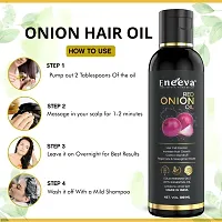 Eneeva Onion Hair Oil for Men  Women with Onion  Redensyl for Hair Fall Control, Hair Growth Oil for Hair Fall - 100ml-thumb1