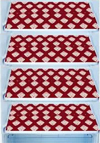 Classic Refrigerator Top Cover 3 Pvc Mat With Apron Pack Of 5-thumb1