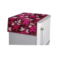 Fridge Cover Combo Set of 4 for Refrigerator 3 Fridge mats + 1 Fridge Top Cover Purple Double Door Single enhance your Kitchen  Dining Look-thumb1