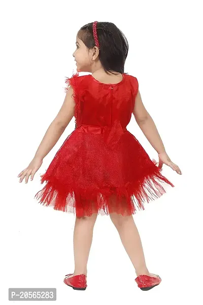 Ziora Baby Girls Frock Maxi Dress Net A Line Dress for Girl-thumb3