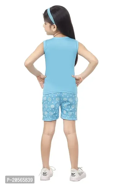 Ziora Baby Girls Cotton Printed Top and Shorts Casual Dress For Kids Girl-thumb3