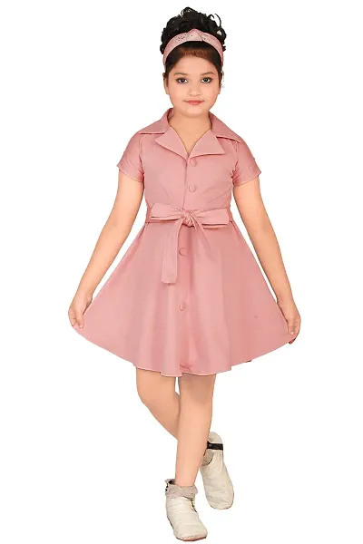 Ziora Girls Above Knee Frock and Dress With beautiful stunning design (MULTICOLOUR, Half Sleeve)