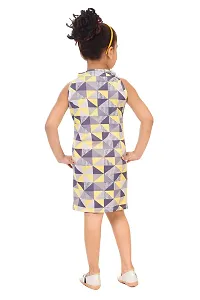 Girls Frock and Dresses Cute Elegant Girls Frock and Dresses Pretty Styles Girls Frock and Dresses for Girl's Girl's Fancy Designer Above The Knee Frock Yellow-Blue-thumb1