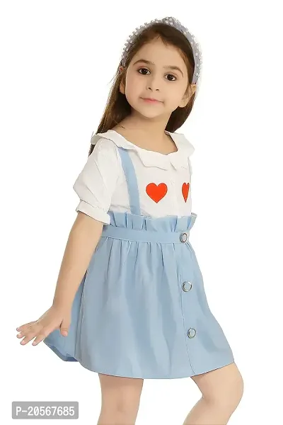 Girls Above Knee Frock and Dress (Multicolour, Half Sleeve)-thumb3