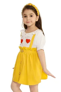 Ziora Girls Above Knee Frock and Dress (MULTICOLOUR, Half Sleeve)-thumb3