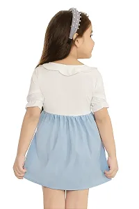 Girls Above Knee Frock and Dress (Multicolour, Half Sleeve)-thumb3