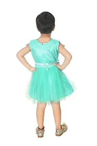 Ziora Baby Girls Frock Dress Nate Fancy Frock for Girl Wears (6-12 Months_Rama Green)-thumb1