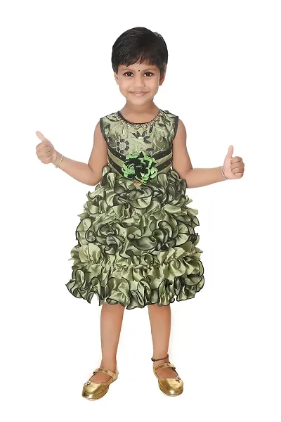 Buy Ziora Girls Frock Fancy Silk Frock Flower Design Baby Girls Dress Online In India At Discounted Prices